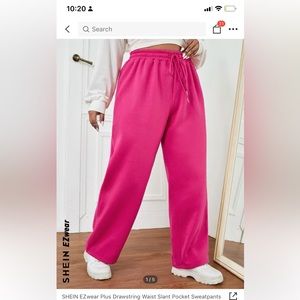 Pink pants from shein curve